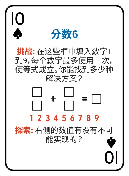 Kat pou jwe matematik