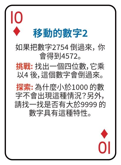 Kat pou jwe matematik