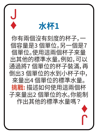 Kat pou jwe matematik