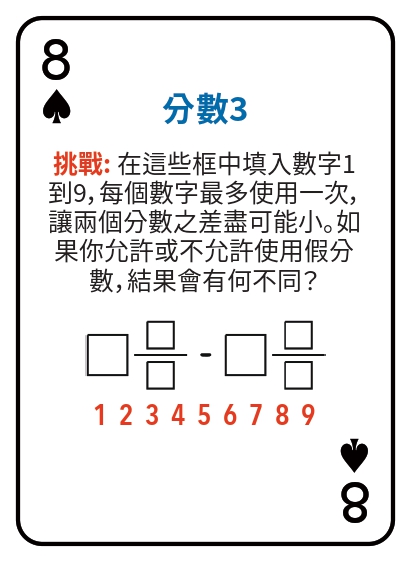 Kat pou jwe matematik