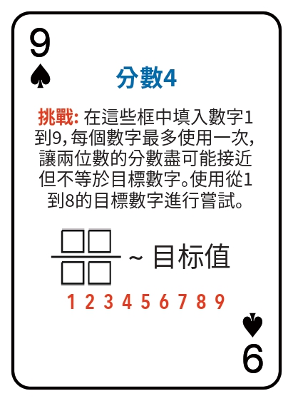 Kat pou jwe matematik