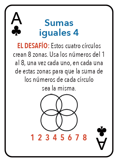 Kat pou jwe matematik