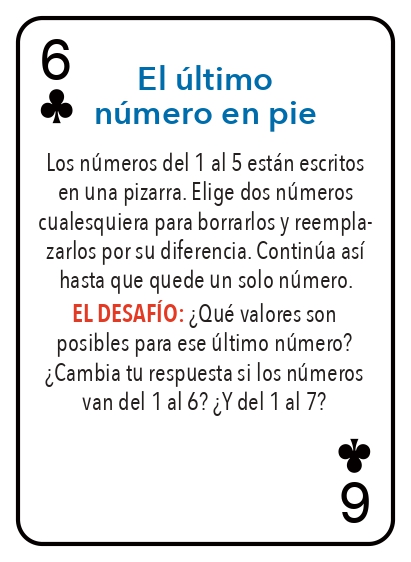 Kat pou jwe matematik