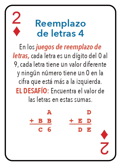 Kat pou jwe matematik