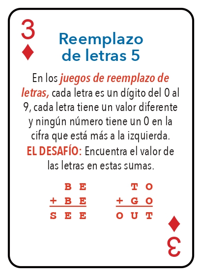 Kat pou jwe matematik