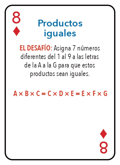 Kat pou jwe matematik