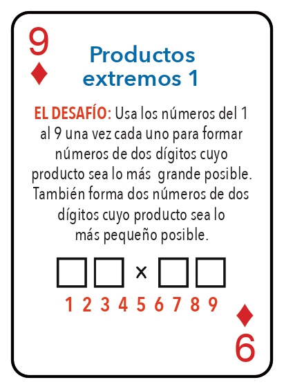 Kat pou jwe matematik