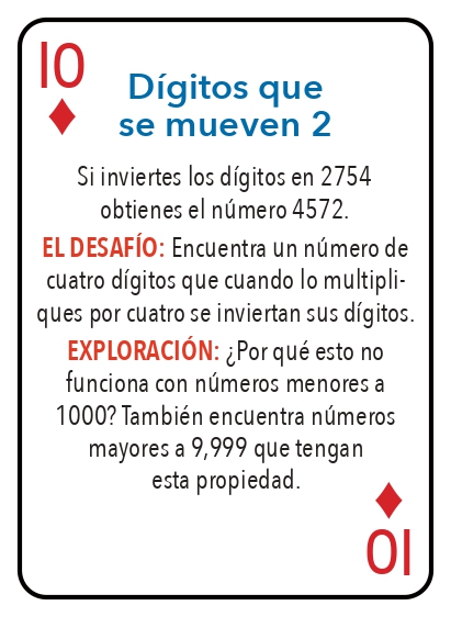 Kat pou jwe matematik