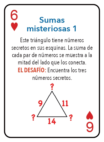 Kat pou jwe matematik