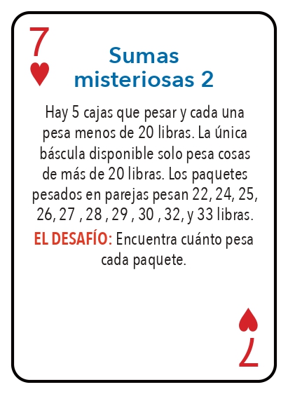 Kat pou jwe matematik