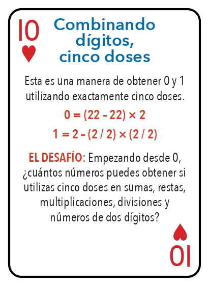 Kat pou jwe matematik